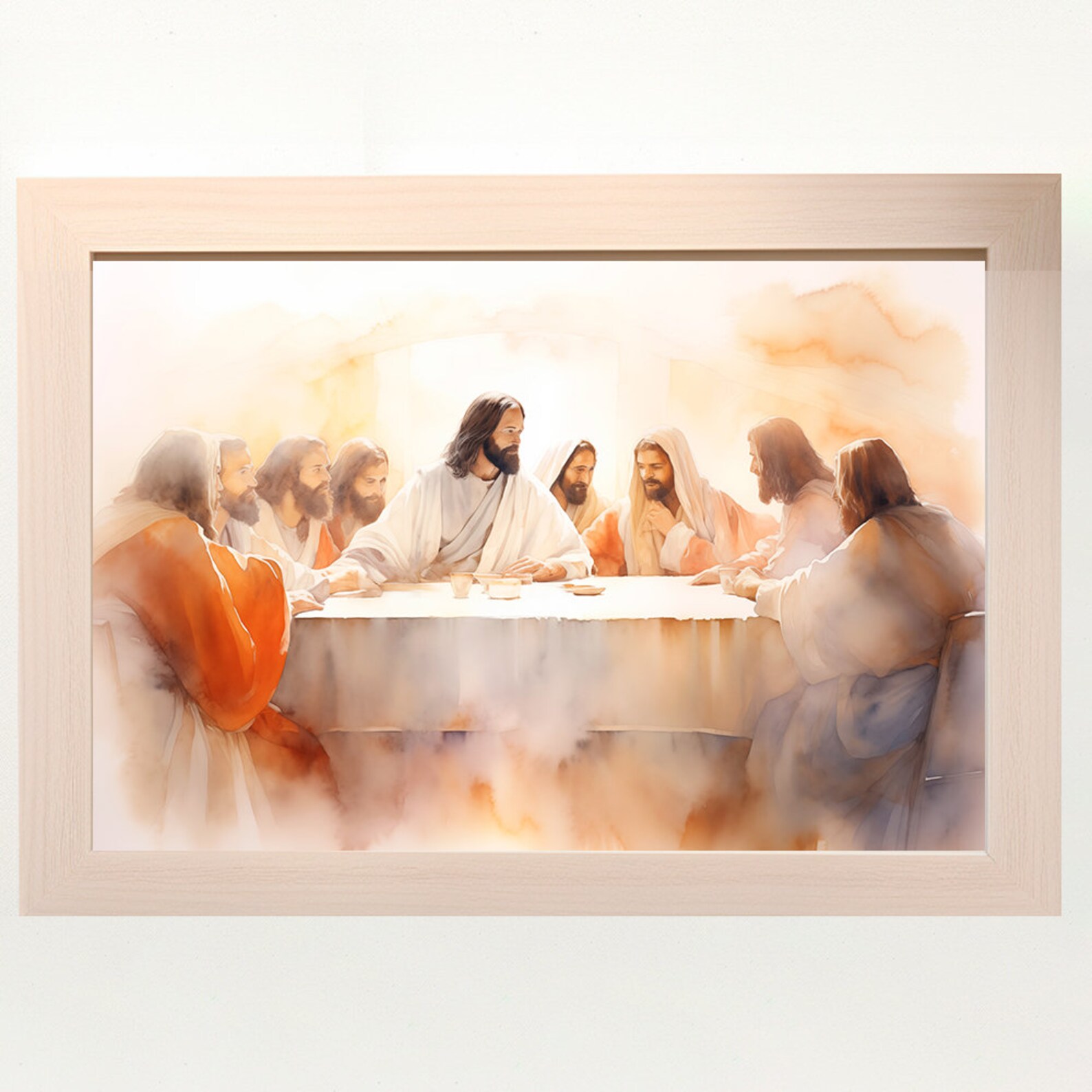 The Last Supper Landscape, Digital Print, Matthew 26:26-29, Sketches ...