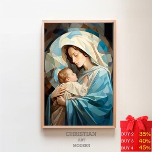 Mother of Jesus | Virgin Mary | DIGITAL PRINT! | Maddona | Saint Mary Magdalene watercolor painting | Mary Magdalene art | Catholic gifts