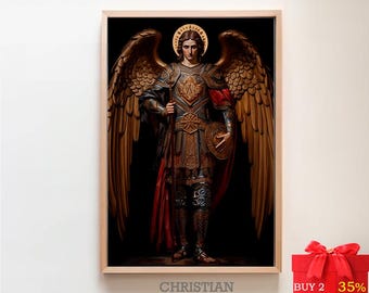 Art Archangel Michael | Digital Print | the Celestial Defender | Saint ...