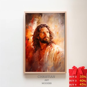 Immagini di Gesù Cristo / STAMPA DIGITALE! / Perché Dio ha tanto amato il mondo / Dipinto di Gesù Cristo / Il Principe della Pace / Acquerello di Gesù