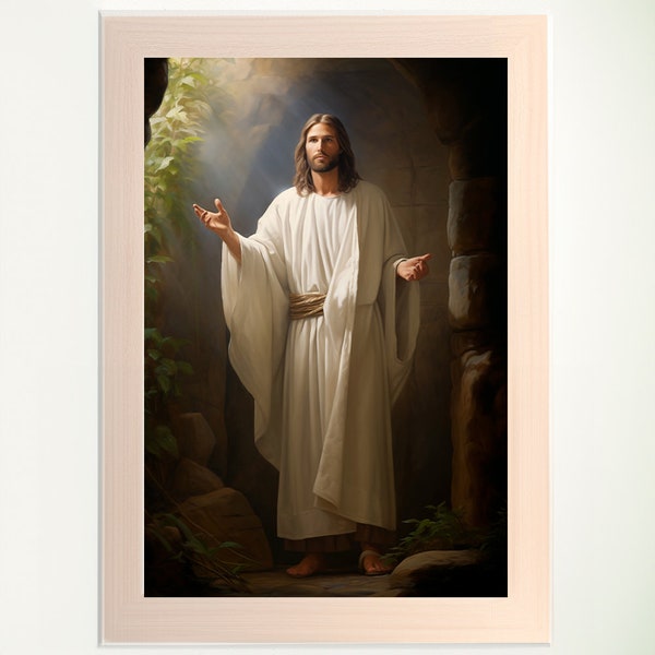 He is Risen | Digital Print |  Resurrection | Risen Lord | Jesus Resurrection | Jesus Has Risen Art Print | Victory in Jesus | Jesus Art
