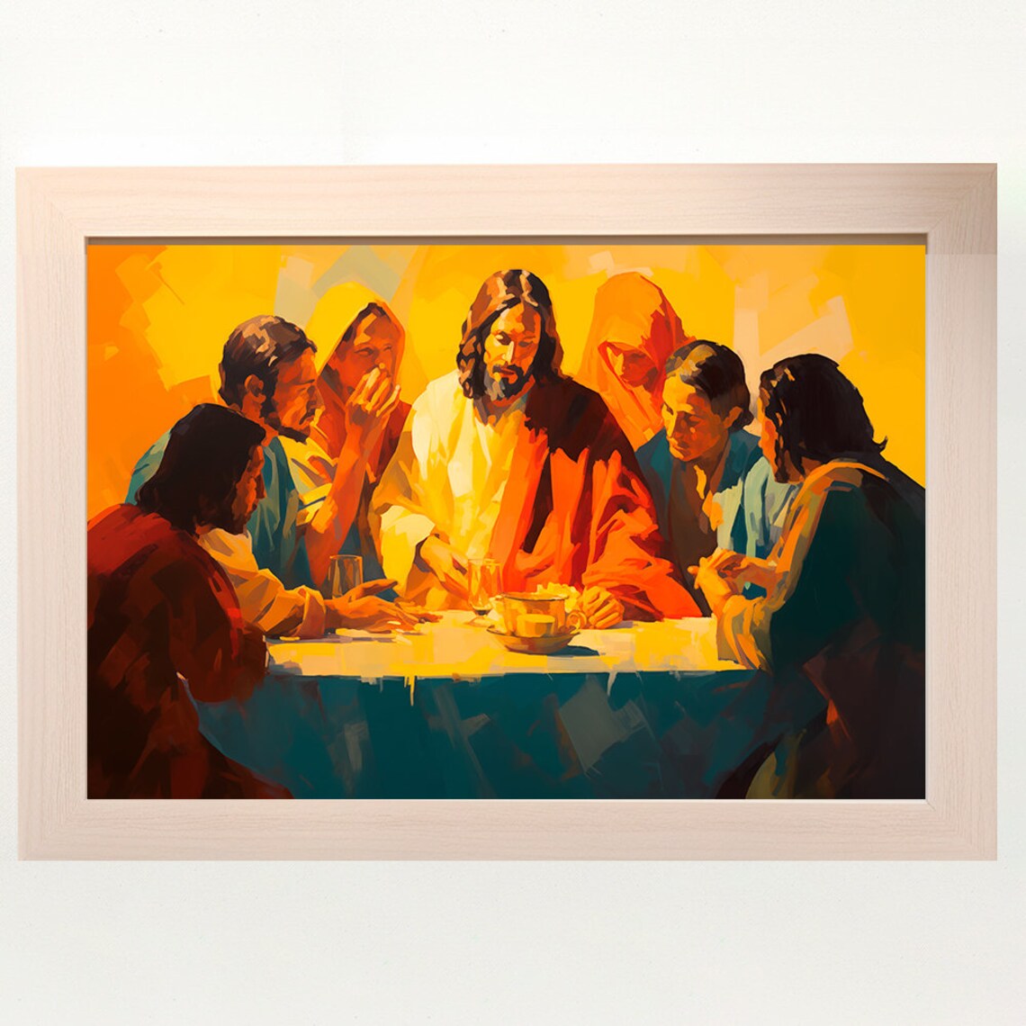 The Last Supper Landscape, Digital Print, Matthew 26:26-29, Sketches ...