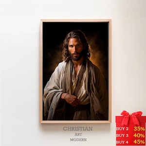 Pictures of Jesus Christ / DIGITAL PRINT! / For God So Loved The World / Jesus Christ Painting / The Prince Of Peace / Jesus Watercolor