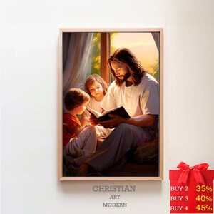 Jesuskind belehrend | DIGITALDRUCK! | Jesus Porträt | Jesus Gemälde | Jesus Druck | Jesus Kunst | Jesus Wandkunst | Jesus Aquarell