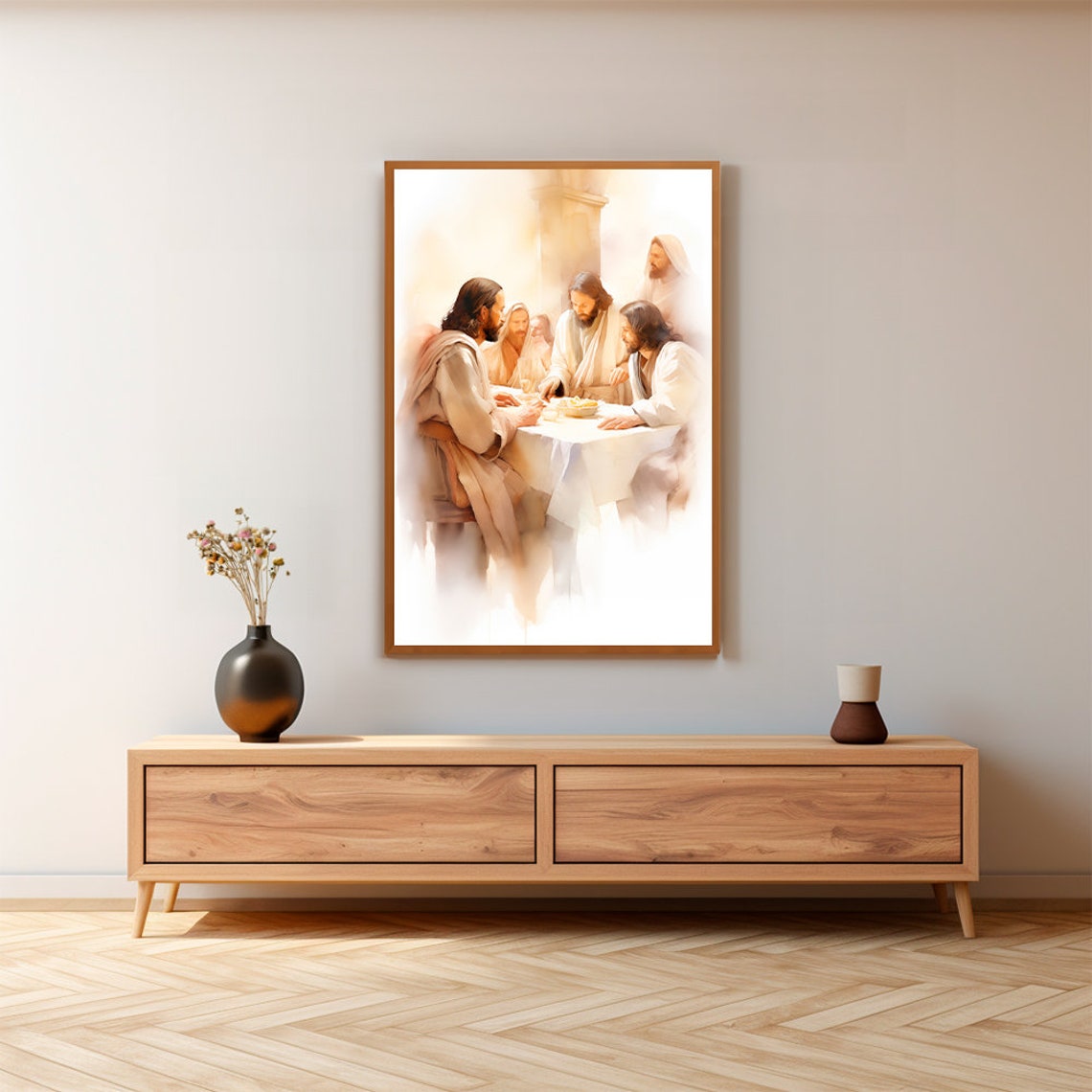 The Last Supper Landscape, Digital Print, Matthew 26:26-29, Sketches ...
