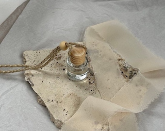 Colección Linen - Difusores perfumados frescos, limpios y serenos, elegantes aromas de lino - Ropa de mar negro a playa, ambientador de coche estilo Boho