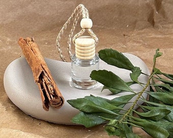 Difusor de coche, ambientador de cocheNatural Bliss Car Scent - elegante difusor colgante, ambientador de coche chic / difusor artesanal, accesorios para coche