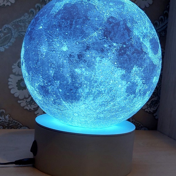 Lampe Lune avec Base Rotative