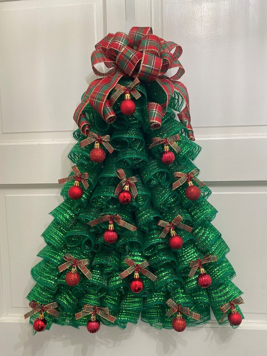 Front Door Wreath for a Christmas Tree Front Door Décor and Etsy