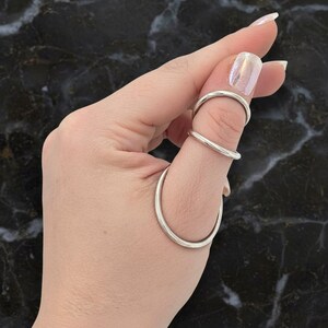 Minimalist Silver Arthritis Splint Ring, Adjustable Joint Support Ring, Handmade Therapeutic Jewelry, Pain Relief Ring for Thumb and Fingers