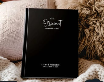 Personalized Officiant Lined Notebook: Wedding Thank You Gift