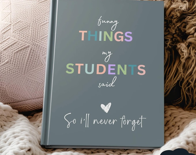 Personalized Teacher Journal: Memory Book, Teacher Appreciation Gift
