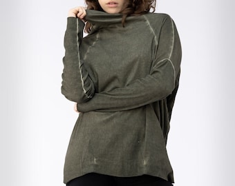 SMOG TUNIC TOP | Designer clothes | Boho Tunic Top | Minimalist top | Cotton women fashion / Oversized top/ special wash top