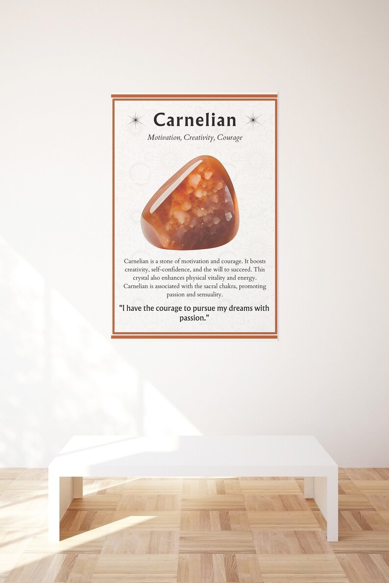 10 Crystal Meaning Cards, Printable Gemstone Meaning Cards, Crystal