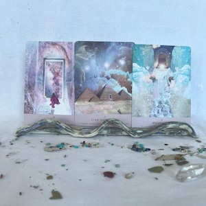 Porta-cartas de tarô / oráculo para 2 a 3 cartas de cobra kundalini
