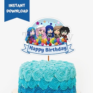 C'est une pièce maîtresse de Funneh, c'est une décoration de gâteau Funneh, c'est une décoration de gâteau imprimable C'est Funneh, Articles de fête numériques, Articles de fête, Décoration pour cupcakes