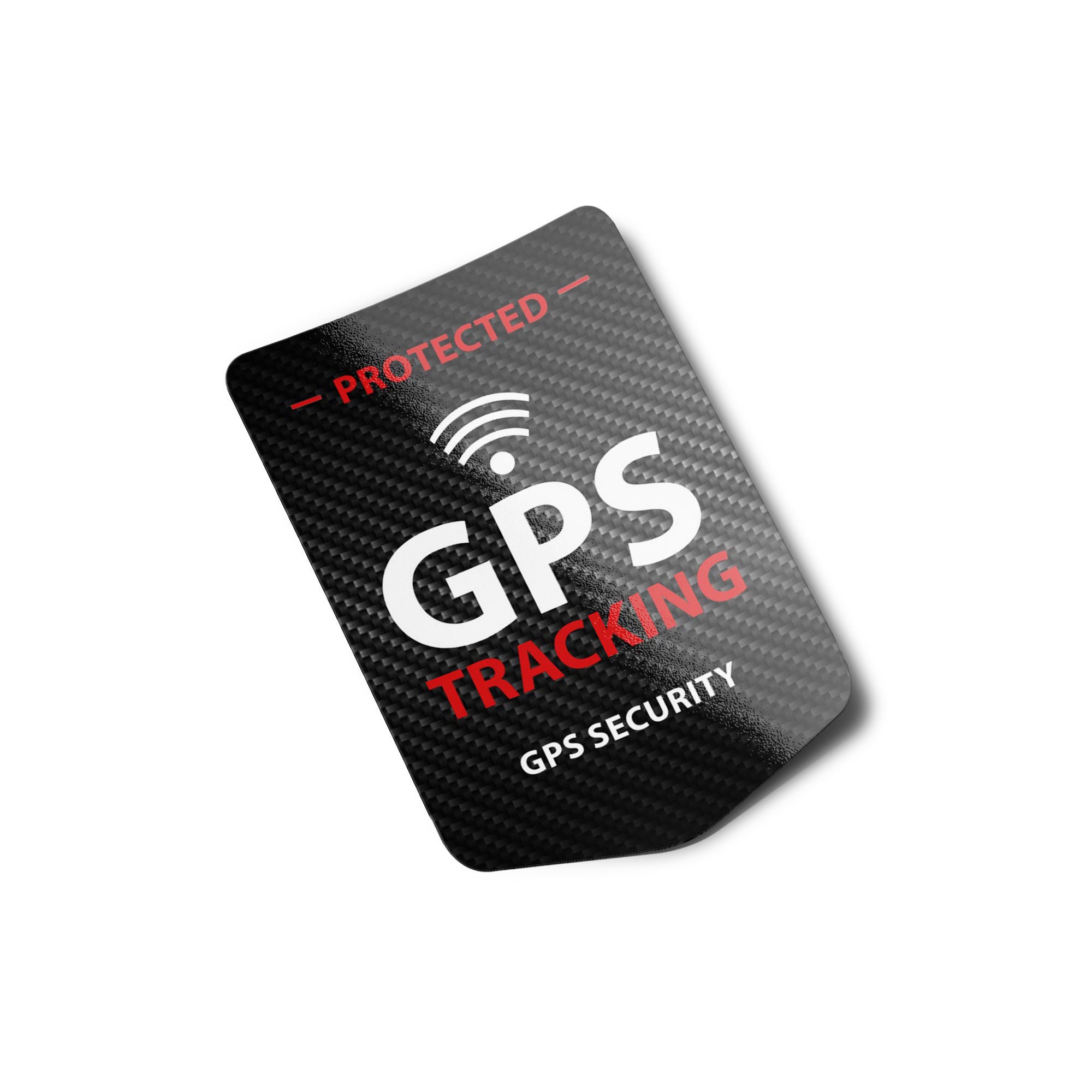 Auto Alarm Aufkleber - alarmgesichert Attrappe sticker mit gps tracking Text