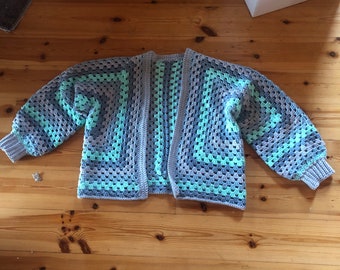 Custom Crochet Hexagon Cardigan