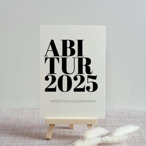 Abiturkarte 2025 –  Karte zur Abiturfeier Glückwunschkarte „Abitur 2025" – Perfekt für bestandene Prüfungen oder Meilensteine
