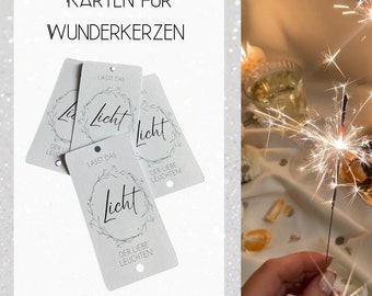 50 Stck. Karten für Wunderkerzen * versch. Motive * Hochzeit *Gastgeschenke Dekoration * Etiketten