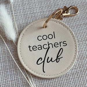 Schlüsselanhänger „cool teachers club“ – Geschenk zum Abschied, Referendariat, Studium oder Lehrer Lehrerin Abschiedsgeschenk