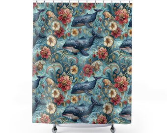 Shower Curtain Ocean Bathroom Curtain