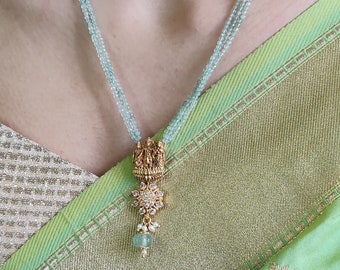 Collana di Ram, gioielli del tempio, gioielli divini, collana tradizionale, collana in argento sterling, gioielli del Signore Rama