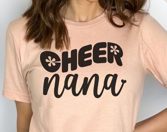 Cheer nana shirt, Proud cheer nana shirt, Cheer shirts for grandma, Cheer shirt for grandma, Cheer shirt for nana, Nana cheer shirt