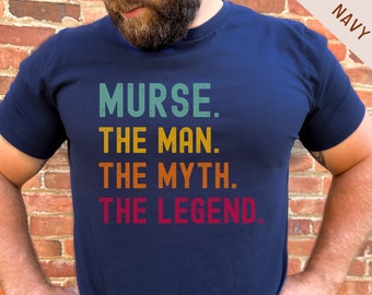 Camiseta de enfermero, ideas de regalos para enfermeros, regalos de graduación para enfermeros, camisetas de enfermeros de Cvicu, regalo de cumpleaños para enfermeros, camisetas de enfermeros