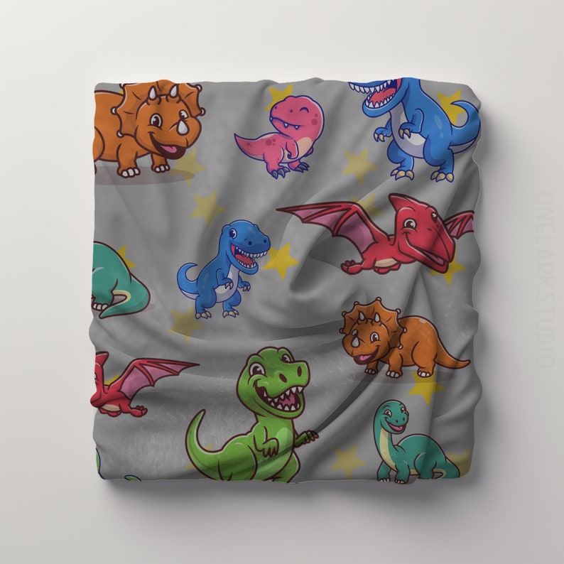 Dinosaur Plush Blanket, Dinosaur Velveteen Blanket, Dinasoar Throw