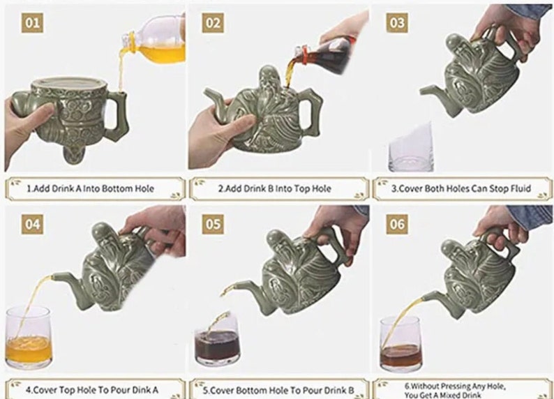 Assassin's Teapot Dual Purpose Magic Pot for Coffee, Tea Magic Teapot 3