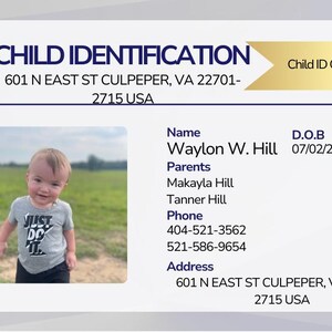 Identificatiebadge voor kinderen voor rugzakken/bagage/lunchboxen/sleutelhangers/badge