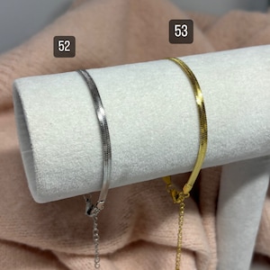 bracelets en acier inoxydable et tissu image 9
