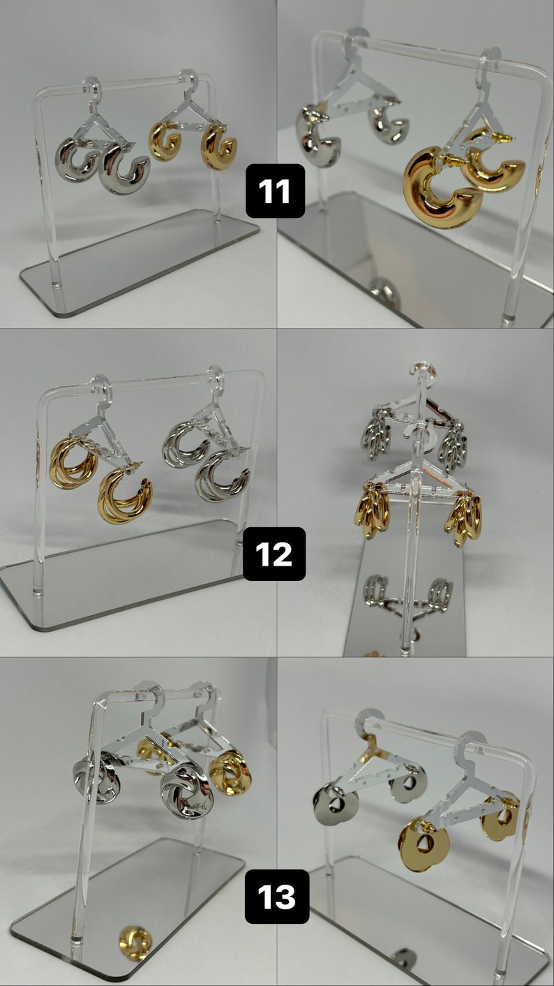 Stainless steel earrings image 8