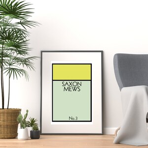Personalised MONOPOLY decor
