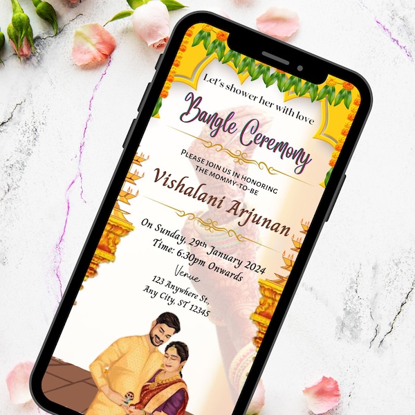 Bangle Ceremony Invitation Etsy