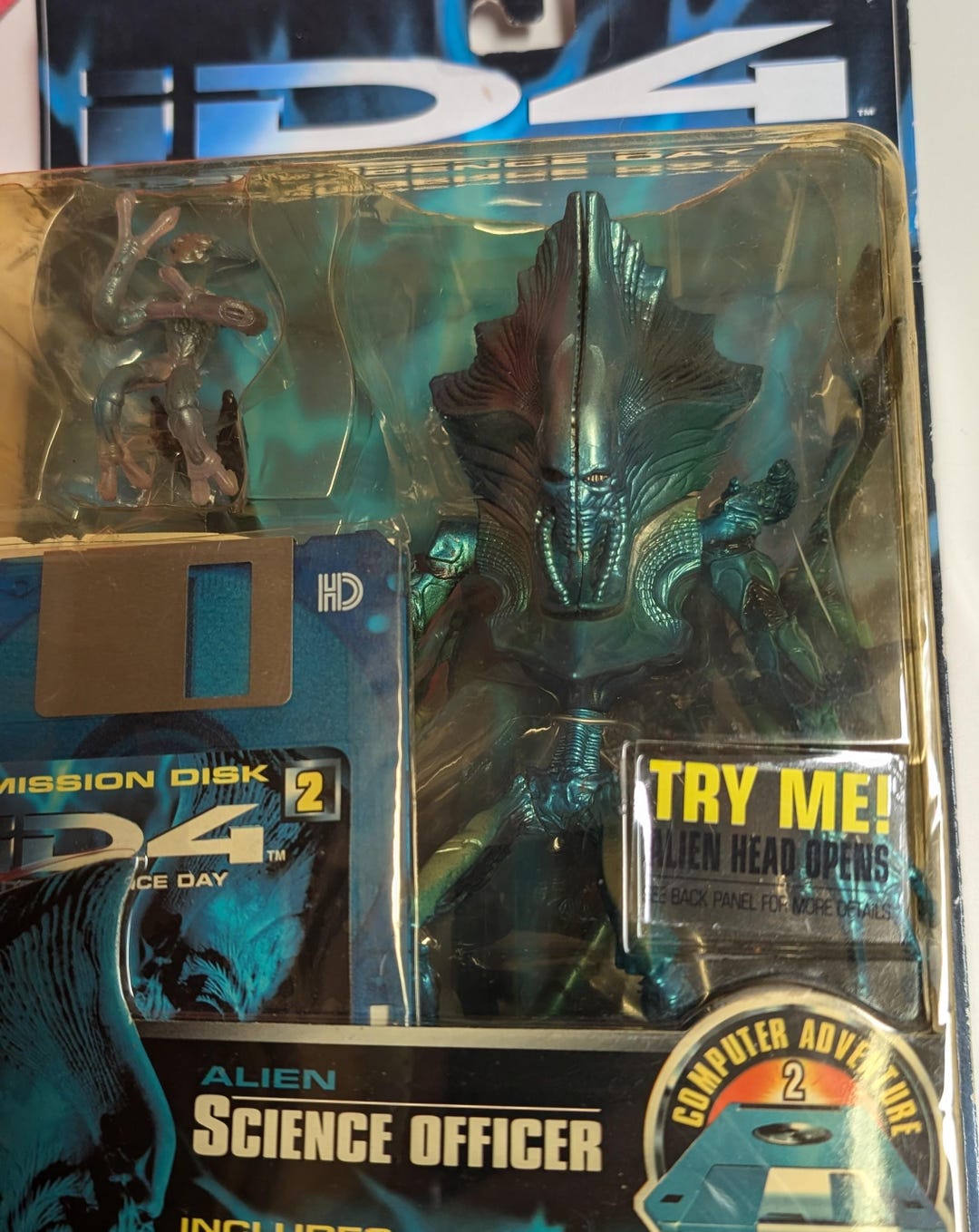Vintage ID4 Independence Day Science Officer Alien Figure With ...