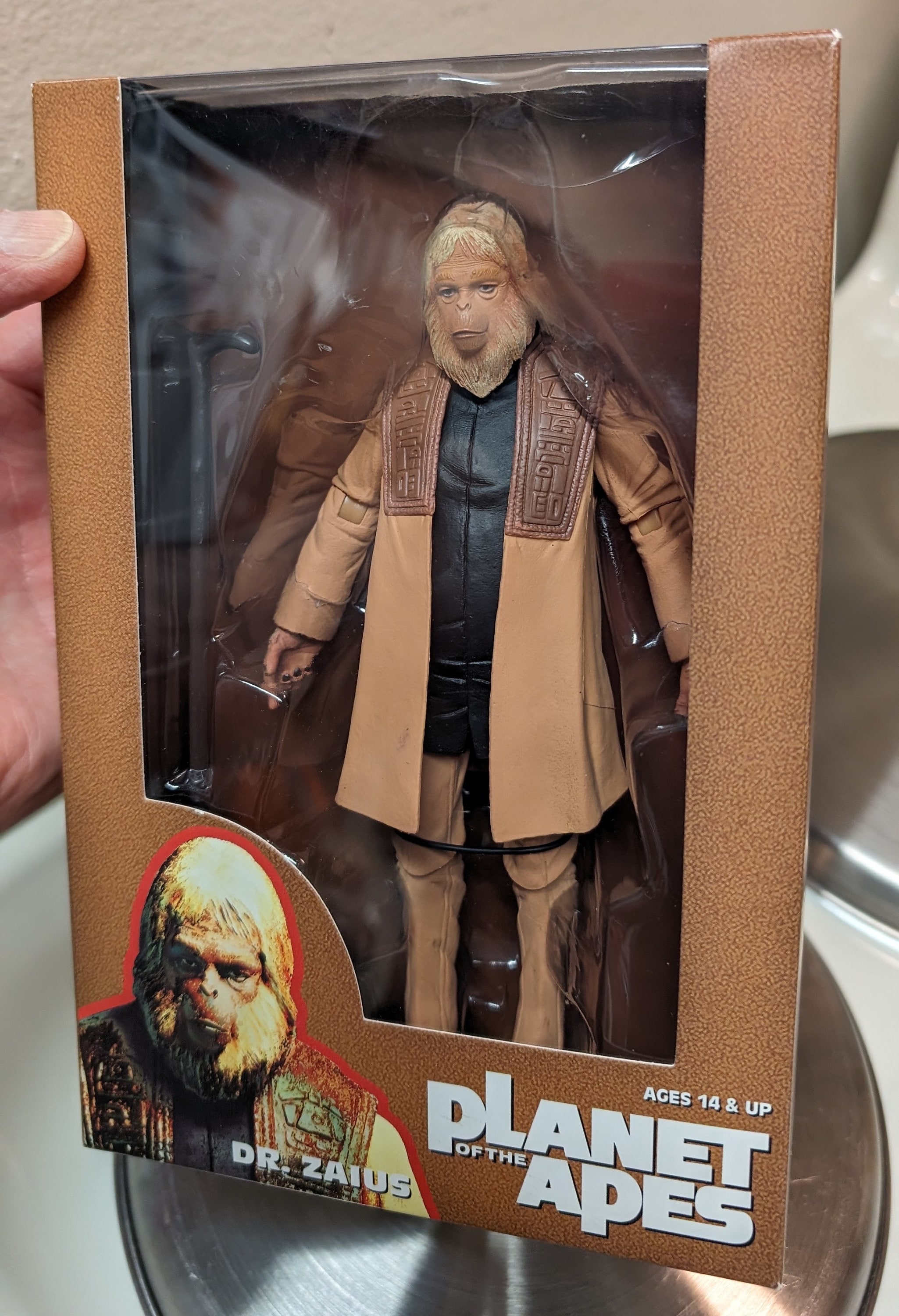 NECA Dr. Zaius Planet of the Apes Figure - Reel Toys 2014, New in