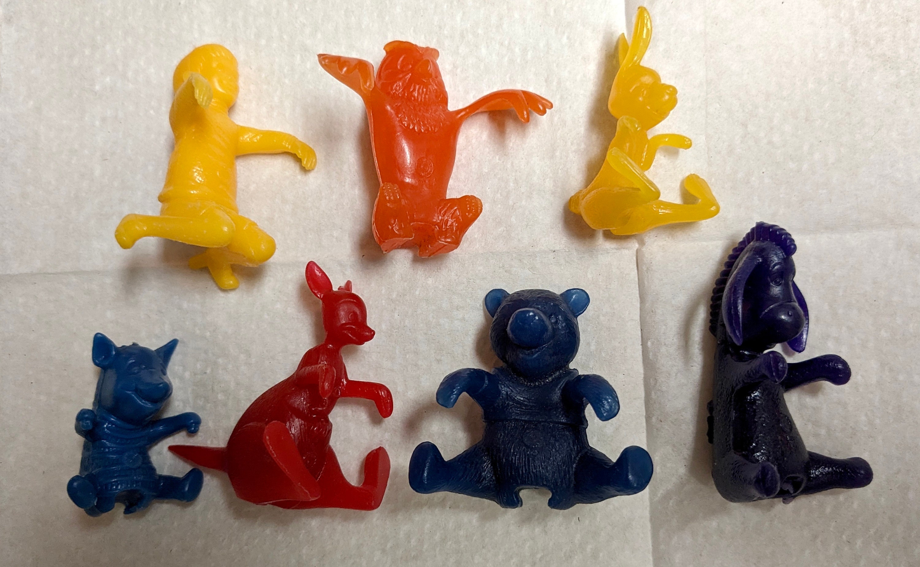 Vintage 1964 Original Winnie the Pooh Spoon Sitter Bowl Hanger Set