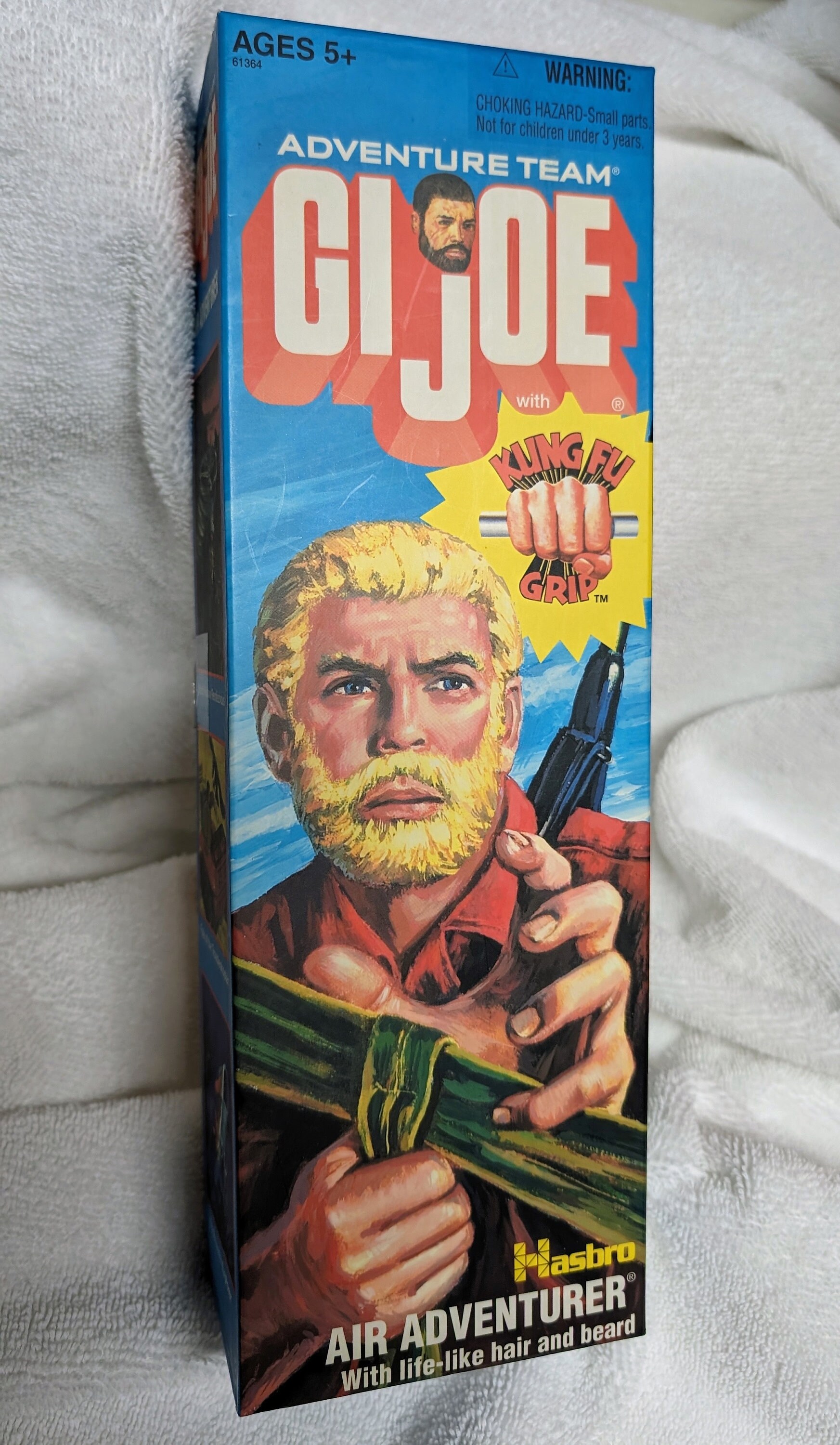 GI JOE Land Sea Adventure Figure Blonde Hair Kung Fu Grip Vintage