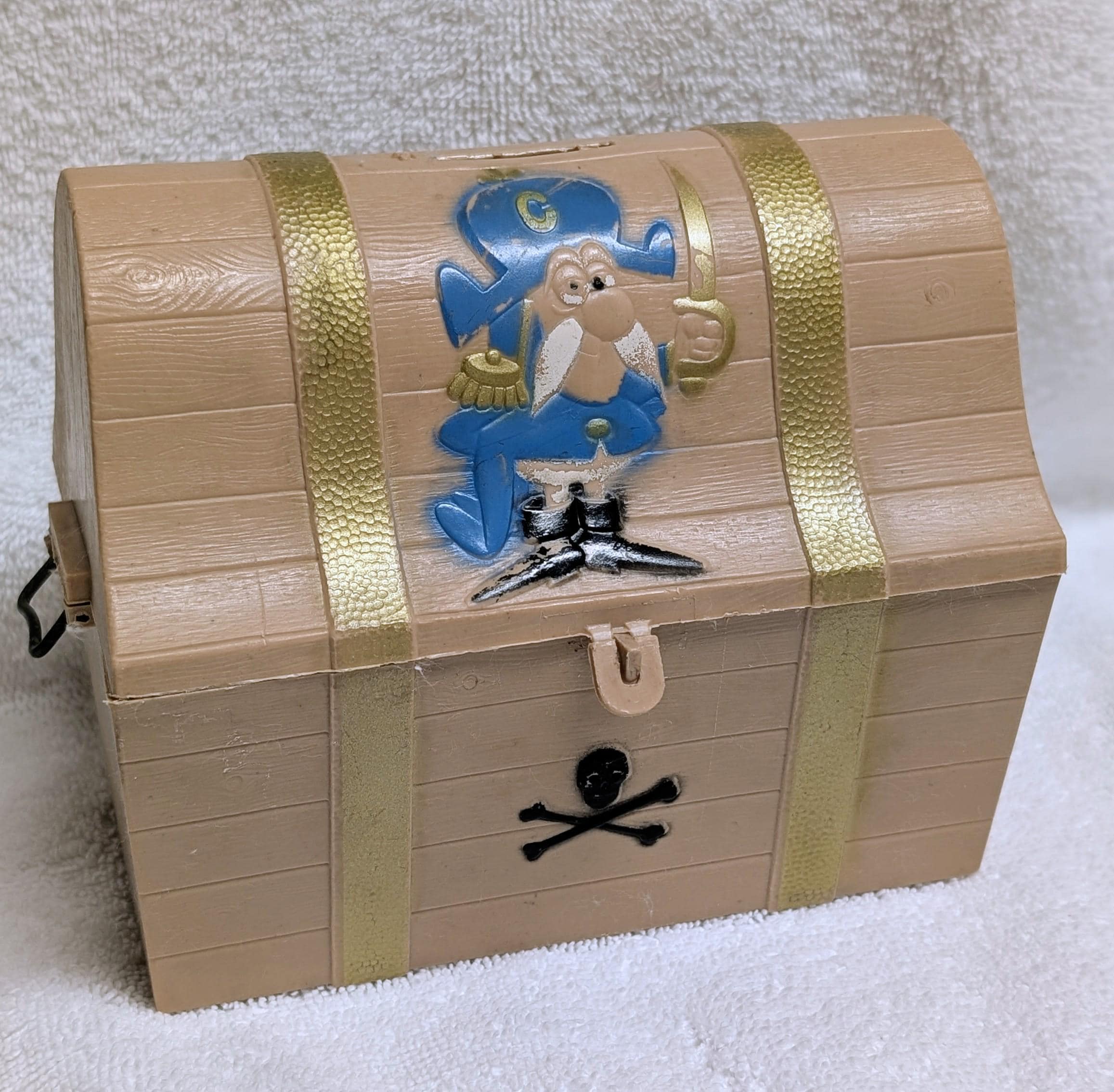 レア★The Captain No.1863 Model B in box Cap'n Crunch Rare Treasure Chest Coin Bank Mail Away Premium