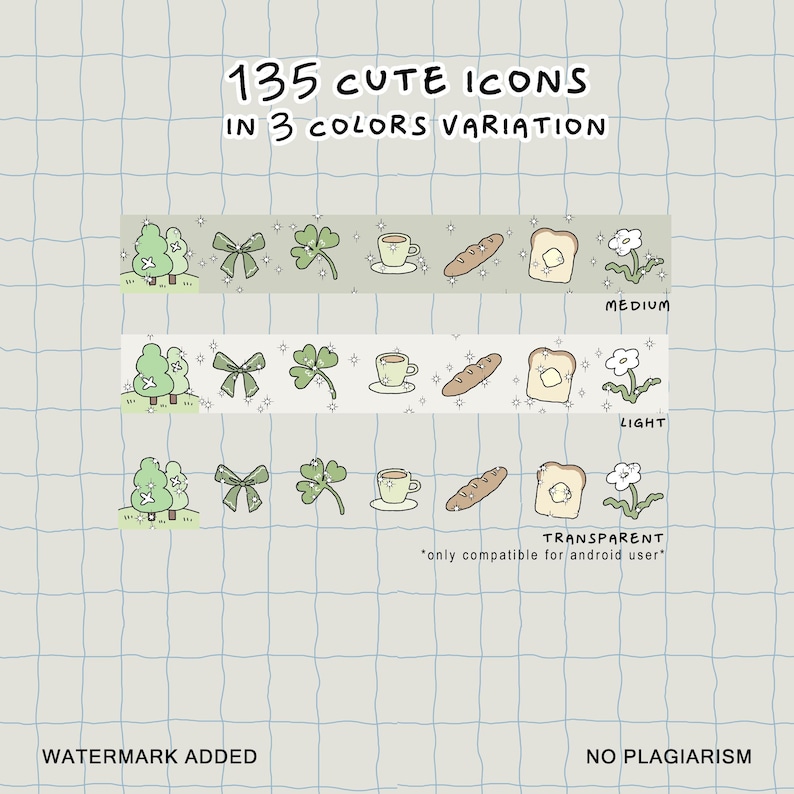 Cute Cozy Summer Icon Set, Cute Icons Pack, iPhone Theme, Cute App Icons, Cute Widget Icons, Pastel app Icons, Android Phone Theme, Ghibli image 9