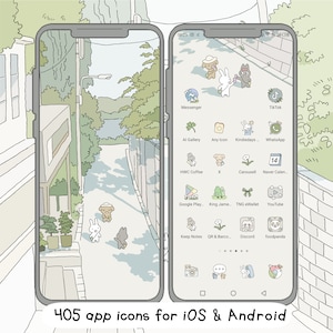 Cute Cozy Summer Icon Set, Cute Icons Pack, iPhone Theme, Cute App Icons, Cute Widget Icons, Pastel app Icons, Android Phone Theme, Ghibli