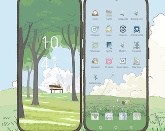 Nature App Icon Set: Slow Living Theme (iOS & Android) (Digital Download)
