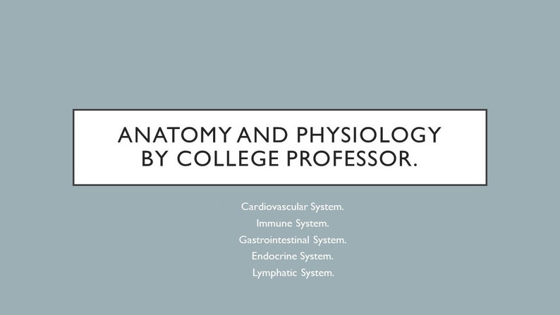 Anatomy and Physiology Mega Bundle. - Etsy
