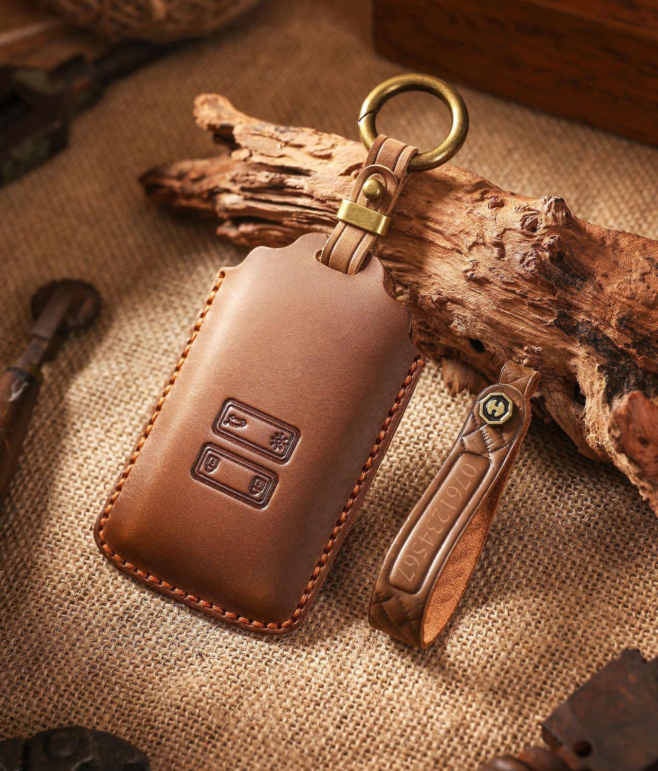 Leather key fob - Etsy 日本