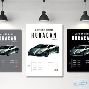 Lamborghini Huracan Poster: Super Car Photography Wall Art
