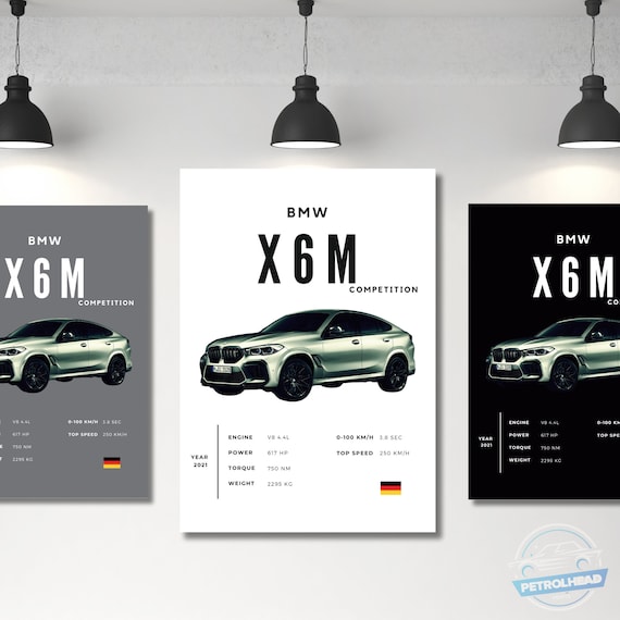 BMW X6M Poster Print: Car Photography Wall Art - Etsy