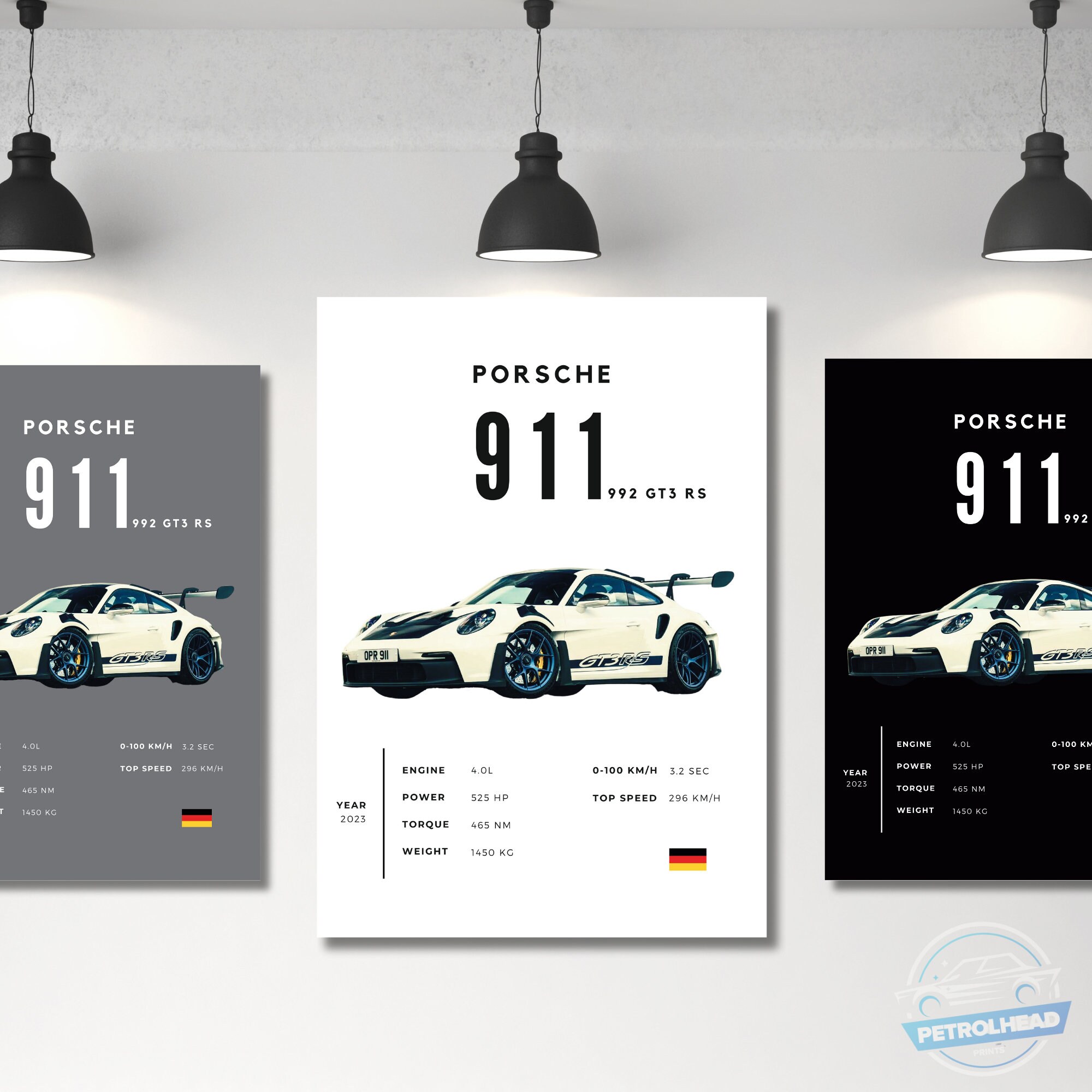 Porsche 911 GT3 RS Poster: Car Photography Wall Art - Etsy