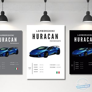 Lamborghini Huracan Poster: Super Car Photography Wall Art